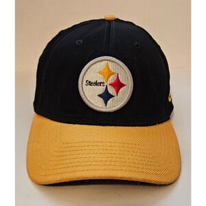 Pittsburg Steelers New Era 39THIRTY NFL Hat Cap Black Size Medium-Large